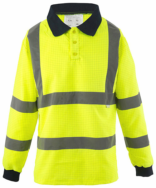 Flame Retardant & AntiStatic Sleeved Polo Shirts • PPE Clothing
