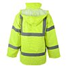 Yellow Hi Vis Padded Parka: Fabric, Flame Retardant & Antistatic photo