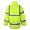 Yellow Hi Vis Padded Parka: Fabric, Flame Retardant & Antistatic photo