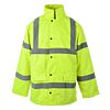 Yellow Hi Vis Padded Parka: Fabric, Flame Retardant & Antistatic photo