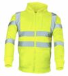Yellow Full Zip Hi Vis Hoodie EN20471 photo