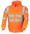 Orange Full Zip Hi Vis Hoodie EN20471 & RIS-3279-TOM photo
