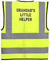 “Grandad’s Little Helper” Yellow Childrens Hi Vis Vest EN20471 photo