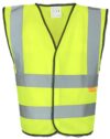 Yellow Childrens Hi Vis Vest EN20471 photo