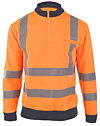 Hi Vis Orange Sweatshirt with Navy Trim EN20471 photo