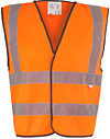 Orange Short Hi Vis Vest EN20471 & RIS-3279-TOM photo