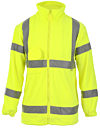 Yellow Hi Vis Fleece Jacket EN20471 photo