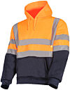 Orange & Navy No Zip Hi Vis Hoodie photo