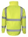 Yellow Hi Vis Padded Bomber Jacket EN20471 photo
