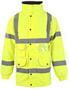 Yellow Superior Hi Vis Padded Parka EN20471 photo