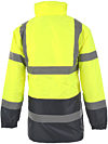 Superior Navy & Yellow Hi Vis Padded Parka photo