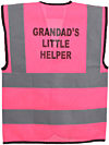 “Grandad’s Little Helper” Fuchsia Pink Childrens Hi Vis Vest photo