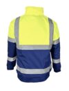 Yellow & Navy Hi Vis Padded Bomber Jacket photo