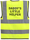 “Daddy’s Little Helper” Yellow Childrens Hi Vis Vest EN20471 photo