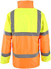 Superior Yellow & Orange Hi Vis Padded Parka EN20471 photo