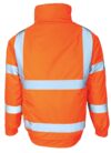Orange Hi Vis Padded Bomber Jacket EN20471 & RIS-3279-TOM photo