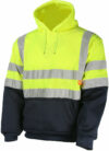 Yellow & Navy No Zip Hi Vis Hoodie photo