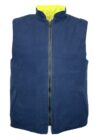 Yellow Hi Vis Reversible Fleece lined Body Warmer EN20471 photo