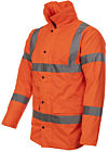 Orange Hi Vis Padded Parka: Fabric, Flame Retardant & Antistatic photo