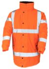 Orange Hi Vis Padded Parka EN20471 & RIS-3279-TOM photo