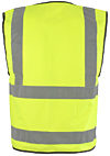 Yellow Short Hi Vis Vest EN20471 photo