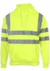 Yellow No Zip Hi Vis Hoodie EN20471 photo