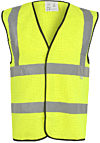 Yellow Hi Vis Vest: Fabric, Flame Retardant & Antistatic photo