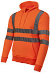 Orange No Zip Hi Vis Hoodie EN20471 & RIS-3279-TOM photo