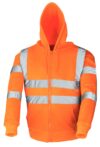 Orange Full Zip Hi Vis Hoodie EN20471 & RIS-3279-TOM photo