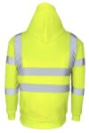 Yellow Full Zip Hi Vis Hoodie EN20471 photo