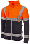 Orange & Navy Two-Tone Polar Fleece Not PPE photo