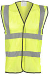 Yellow Open Mesh Hi Vis Vest photo