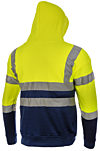 Yellow & Navy Full Zip Hi Vis Hoodie photo