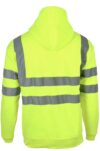 Yellow No Zip Hi Vis Hoodie EN20471 photo