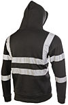 Black Full Zip Hi Vis Hoodie photo