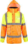 Superior Yellow & Orange Hi Vis Padded Parka EN20471 photo