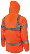 Orange Hi Vis Padded Parka: Fabric, Flame Retardant & Antistatic photo