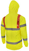 Reflexite / Oralite Red Brace Hi Vis Padded Parka photo