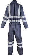 Navy  Overall: NOT Personal Protective Equipment. Fabric, Flame Retardant. Fabric, Antistatic photo