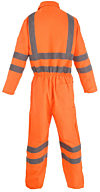 Orange Overall: NOT Personal Protective Equipment. Fabric, Flame Retardant. Fabric, Antistatic photo