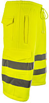 EN20471 Yellow Hi Vis Shorts photo