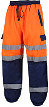Orange & Navy Superior Hi Vis Joggers photo