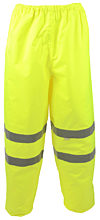 Yellow Breathable Waterproof Trousers EN20471 photo