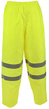 Yellow Breathable Waterproof Trousers EN20471 photo