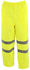 Yellow Padded Work Trousers EN20471 photo