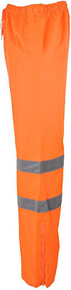Orange Breathable Waterproof Trousers EN20471 photo