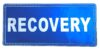 Sew-On RECOVERY Reflective Badge Back photo