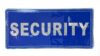 Sew-On Reflective SECURITY Badge (Back) photo