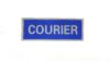 Heat-Applied COURIER Reflective Badge Front photo