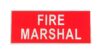 Heat-Applied FIRE MARSHAL Reflective Badge Back photo